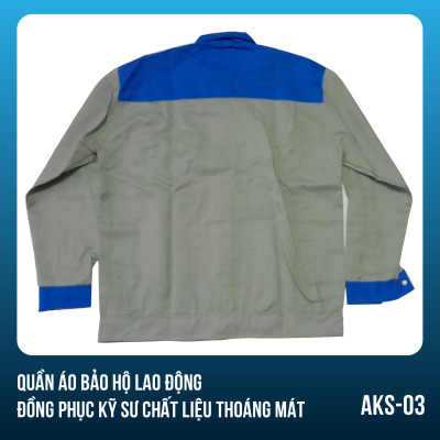 Bộ quần áo bảo hộ lao động, đồng phục kỹ sư chất liệu thoáng mát