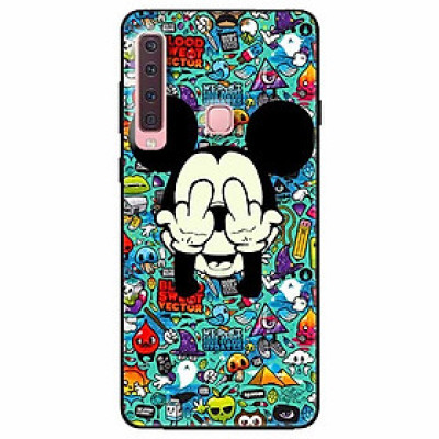 Ốp lưng in cho Samsung A9 2018 Mẫu Chuột Che Mắt