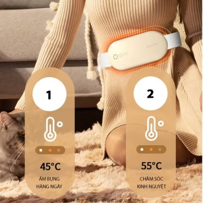 Đai Chườm Nóng, Máy Massage Giảm Đau Bụng Kinh BUMAS BU01 - Hỗ Trợ Chống Lão Hoá Da Sau Sinh