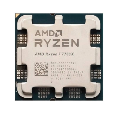 Bộ vi xử lý CPU AMD Ryzen 7 7700X ( 4.5GHz Boost 5.4GHz / 8 nhân 16 luồng / 40MB / AM5) – Hàng Chính Hãng