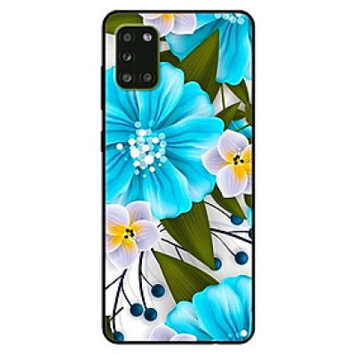Ốp lưng dành cho Samsung A31 mẫu Hoa Xanh Trắng