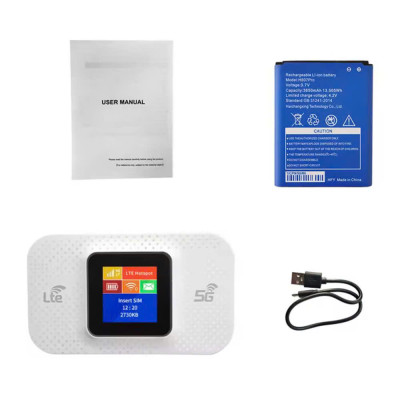 Phát Wifi Di Động Tốc Độ Cao 4G/5G LTE 150Mbps - Màn Hình Màu LCD - Bản Quốc Tế Hỗ Trợ Tất Cả Nhà Mạng - Dung Lượng Pin Lên Đến 15 Giờ - Hàng Chính Hãng