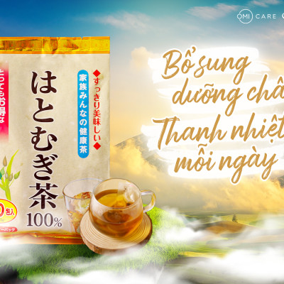 Trà hạt Ý Dĩ Yuwa 100% Chiết Xuất Từ Hạt Ý Dĩ Thanh Nhiệt, Giảm Mụn Nhọt, Hỗ Trợ Giảm Cân, Tốt Sức Khỏe Tim Mạch