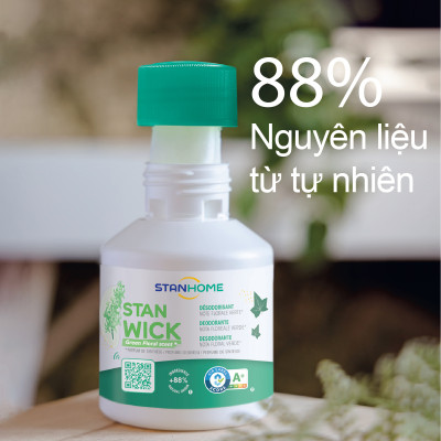 Sáp thơm khử mùi Stanhome Stan Wick Ocean 250ml hương biển tươi mát tiêu chuẩn Air Label Score A+
