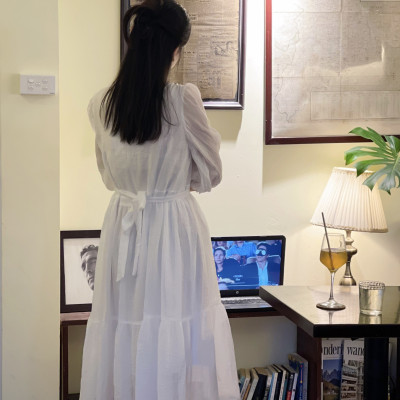 De Leah - Đầm Xòe Xếp Li Ngực - Thời Trang Thiết Kế