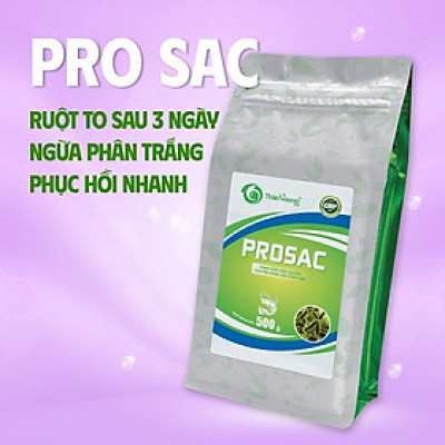 MEN ĐƯỜNG RUỘT CHO TÔM GIÚP TĂNG SỨC KHỎE ĐƯỜNG RUỘT, NONG TO ĐƯỜNG RUỘT, GIÚP RUỘT ĐEN, PHÂN CHẮC, HẤP THU THỨC ĂN TỐT PRO SAC