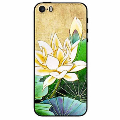 Ốp lưng dành cho Iphone 5/5s/5se mẫu Hoa Sen Vàng