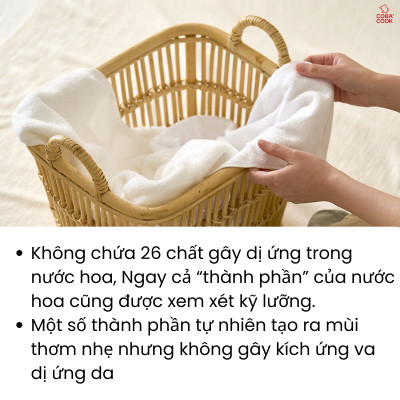 Combo Nước Giặt Xả Quần Áo Không Gây Kích Ứng Da Nhập Khẩu Hàn Quốc Bebesup