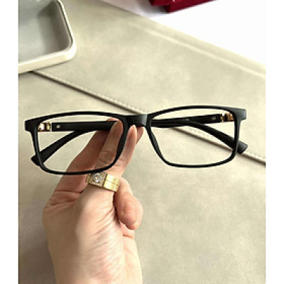 Kính Mắt, Gọng Kính Cận Unisex Dáng Chữ Nhật Basic Gọng Nhựa Dẻo Cao Cấp