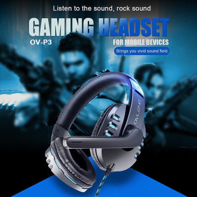 Tai nghe chơi game 3,5 mm VLENG P3 có micrô có thể điều chỉnh cho máy tính xách tay PC