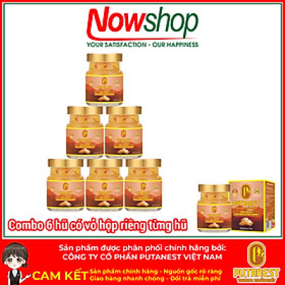Yến chưng Đông trùng hạ thảo PUTANEST hộp quà tặng cao cấp 12 hũ 70ml đẹp da tăng sức đề kháng