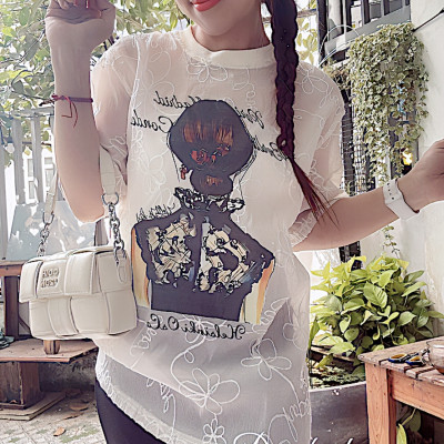 Set áo ren mỏng cô gái mix cv đuôi cá