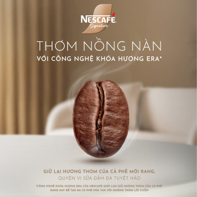 [Tặng Loa Bluetoooth Mini Signature] Combo 2 Cà phê sữa NESCAFÉ Signature Hộp 10 gói THƠM NỒNG VỊ ĐẬM