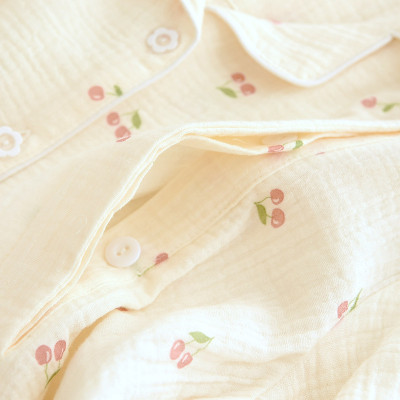 Bộ Đồ Bầu Và Sau Sinh Xô Muslin Cổ Tròn B254