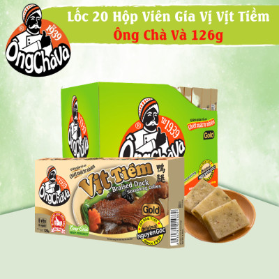 Lốc 20 Hộp Viên Gia Vị Vịt Tiềm Gold Ông Chà Và 126g (Braised Duck Seasoning Cubes)