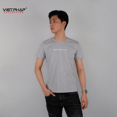 Áo Thun Nam VIỆT PHÁP - Chất liệu Cotton co dãn thấm hút mồ hồi tốt 7903