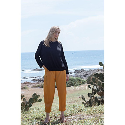 Baciami-Áo Thun Len Gân Tay Dài