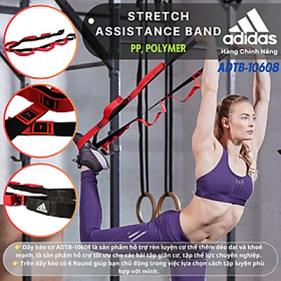 Dây Tập Hỗ Trợ Kéo Cơ Chính Hãng ADIDAS ADTB-10608 Stretch Assistance Band (1 Sợi) - Dây Tập Fitness