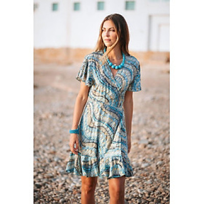 Đầm Vẽ Ánh Kim Isla Bonita