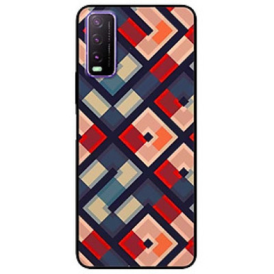Ốp lưng dành cho Vivo Y20 - Y20s - Y12s mẫu Họa Tiết Vuông Chéo