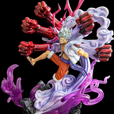 Mô Hình Luffy Gear 5 Trạng Thái Chiến Đấu 33cm Mô hình One Piece Cao Cấp, Figure Mô Hình Anmie One Piece Luffy Vua Hải T