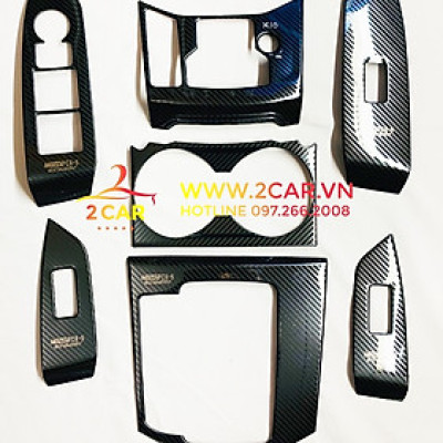 Ốp nội thất Carbon xe Mazda CX5/ Cx-5 2018 2019 2020 2021 2022 vân Cacbon kim loại cao cấp