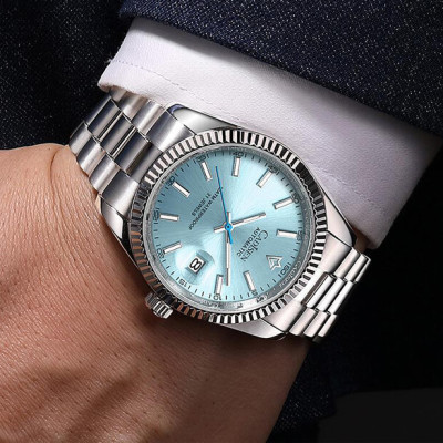 Đồng Hồ Nam Cadisen C8214M2 Chính Hãng Full Box Chống Nước Kính Chống Xước Dây Thép BH 2 Năm Máy Cơ