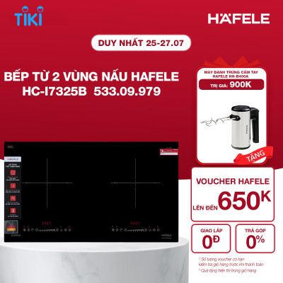 Bếp từ 2 vùng nấu Hafele HC-I7325B 533.09.979 | Xuất xứ Đức | Hàng chính hãng | Bảo hành chính hãng