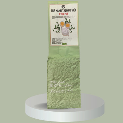 Trà Xanh Tân Cương Thái Nguyên TASO GU VIỆT Cao Cấp 100g - Trà 1 Tôm 2 lá