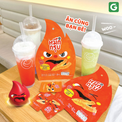 Mực Sật Thái Lan - Snack Konjac SunSu - Cay tê, Giòn Sần Sật, Chuẩn vị Tứ Xuyên - Bịch 6 gói 50g