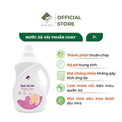 Nước Xả Vải Thuần Chay Hữu Cơ ECOCARE 100ml-2L, PH Cân Bằng, Thành Phần Tự Nhiên An Toàn Cho Trẻ Em
