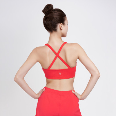Áo Bra Tập Yoga Gym Hibi Sports BA516 Kiểu 2 Dây Đan Chéo, Kèm Mút Ngực