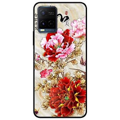 Ốp lưng dành cho Vivo Y21 - Vivo Y21s mẫu Mẫu Đơn Đỏ Hồng