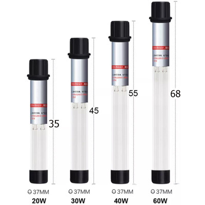 Đèn UV Sterilization King 60W (68cm) Bóng Kép Diệt Tảo Khuẩn Hồ Cá, Nước Thải, Sinh Hoạt