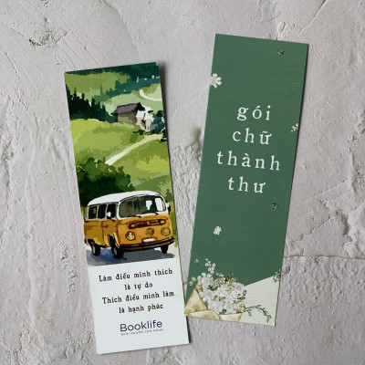 Bookmark kẹp sách giấy cứng