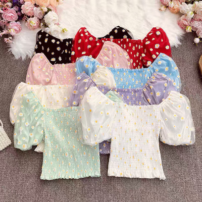 Áo trễ vai phong cách hàn quốc QK11 - Áo trễ vai nữ tay phòng hàn quốc