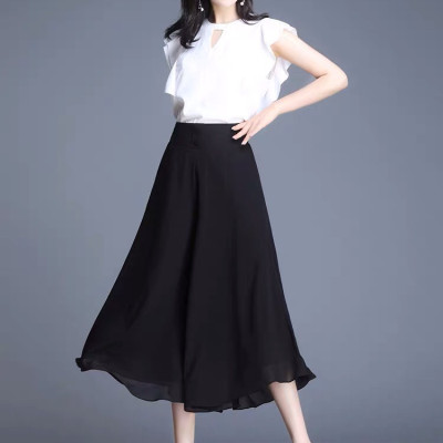 Quần ống rộng chất liệu voan thời thượng - nhiều size, form dáng chuẩn thích hợp mặc đi làm, dạo phố