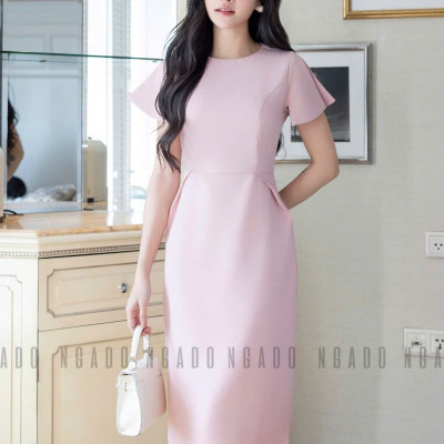Đầm hồng bút chì NGADO , đầm nữ , đầm thời trang , váy đi biển
