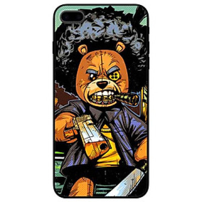 Ốp lưng in cho Iphone 7 Plus/ 8 Plus Mẫu Gấu Xù