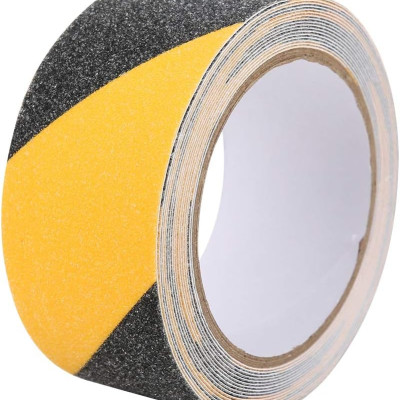 Cuộn Băng Keo Nhám Cát Màu Đen Vàng Chống Trượt Phân Chia Khu Vực Độ Nhám Cao Ma Sát Cao Dán Cầu Thang Legaxi