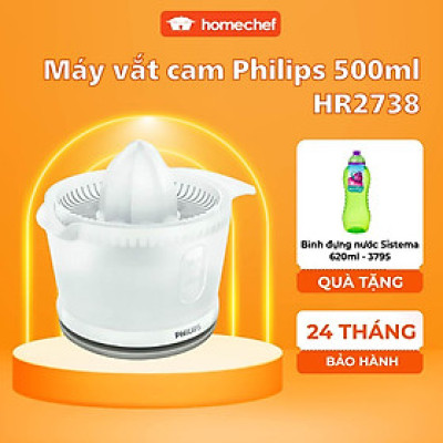 Máy vắt cam Philips HR2738, bảo hành 2 năm | Hàng chính hãng
