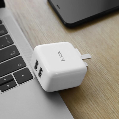 Củ Sạc 2A HOCO C54 2 Cổng USB - Hàng chính hãng