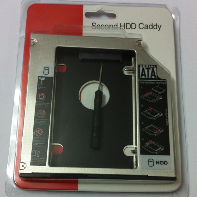 Caddy Bay 9.5mm và 12.7mm - Caddy bay chuyển đổi từ ổ dvd ra khay gắn ổ cứng, dùng cho laptop, giúp laptop có thêm ổ cứng thứ 2 - Hàng chính hãng