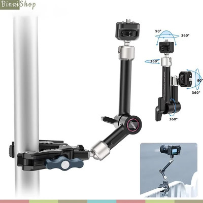 Ulanzi R011A - Khớp Nối Dài 10 Inch Và Kẹp Càng Cua Đa Năng Dành Cho Quay Phim, Chụp Hình - Hàng chính hãng