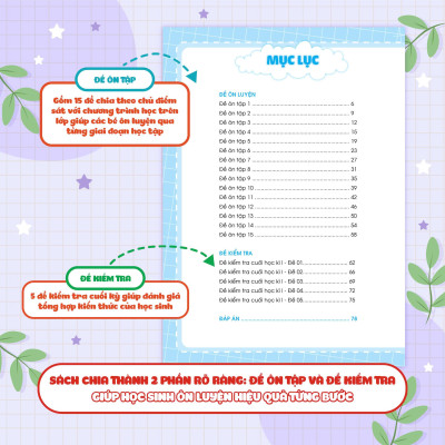 Sách - Đề Ôn Luyện Và Tự Kiểm Tra Tiếng Việt Lớp 2 - Tập 1 - Megabook