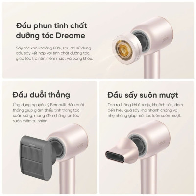 Mấy Sấy Tóc Dreame Hair Glory Pro Bản Quốc Tế (Bảo Hành 24 Tháng)- Hàng Chính Hãng