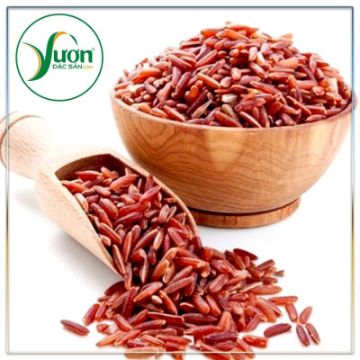 Gạo huyết rồng Phúc Thọ 1kg gạo lứt đỏ chính hãng Vinaseed gạo tươi sạch nấu ăn kiêng thực dưỡng trà gạo rang - Vườn Đặc Sản