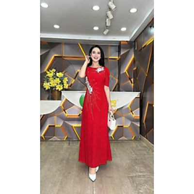 Đầm giả áo dài - Y1774 - Thương hiệu Zonbig