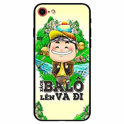 Ốp lưng in cho Iphone 7/ 8  Mẫu Xách Balo Lên Nam