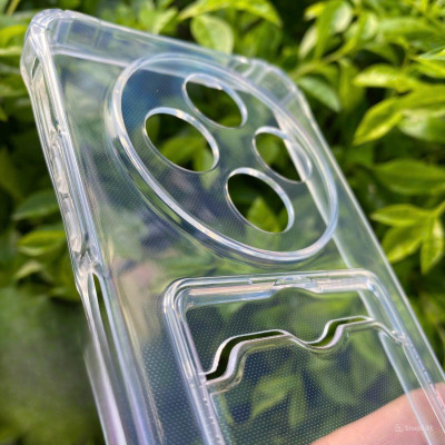 Ốp lưng dành cho Xiaomi Redmi 14C TPU trong suốt, bảo vệ camera, chống sốc, có thẻ cài cao cấp - Hàng chính hãng